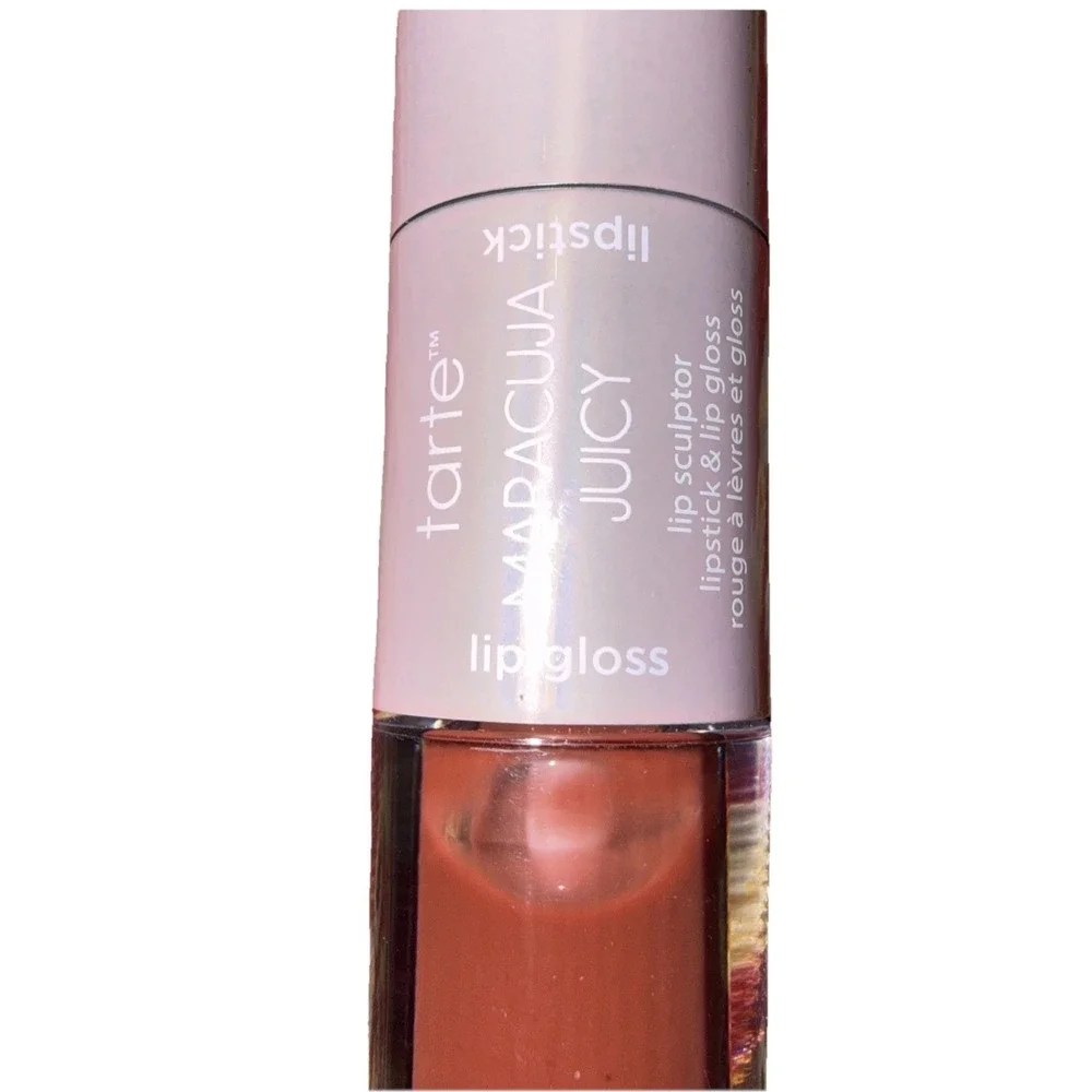 TARTE MARACUJA JUICY LIP SCULPTOR LIP GLOSS LIPSTICK‎ DUO HONEYSUCKLE RED